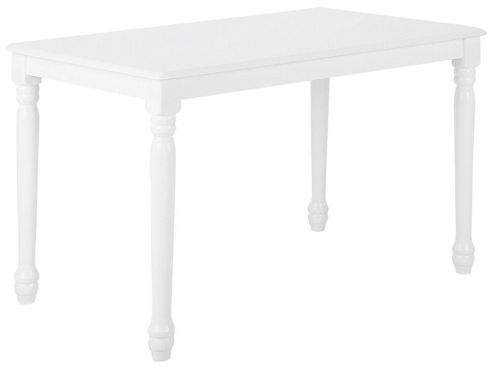 Beliani Jedálenský stôl 120 x 75 cm biely CARY